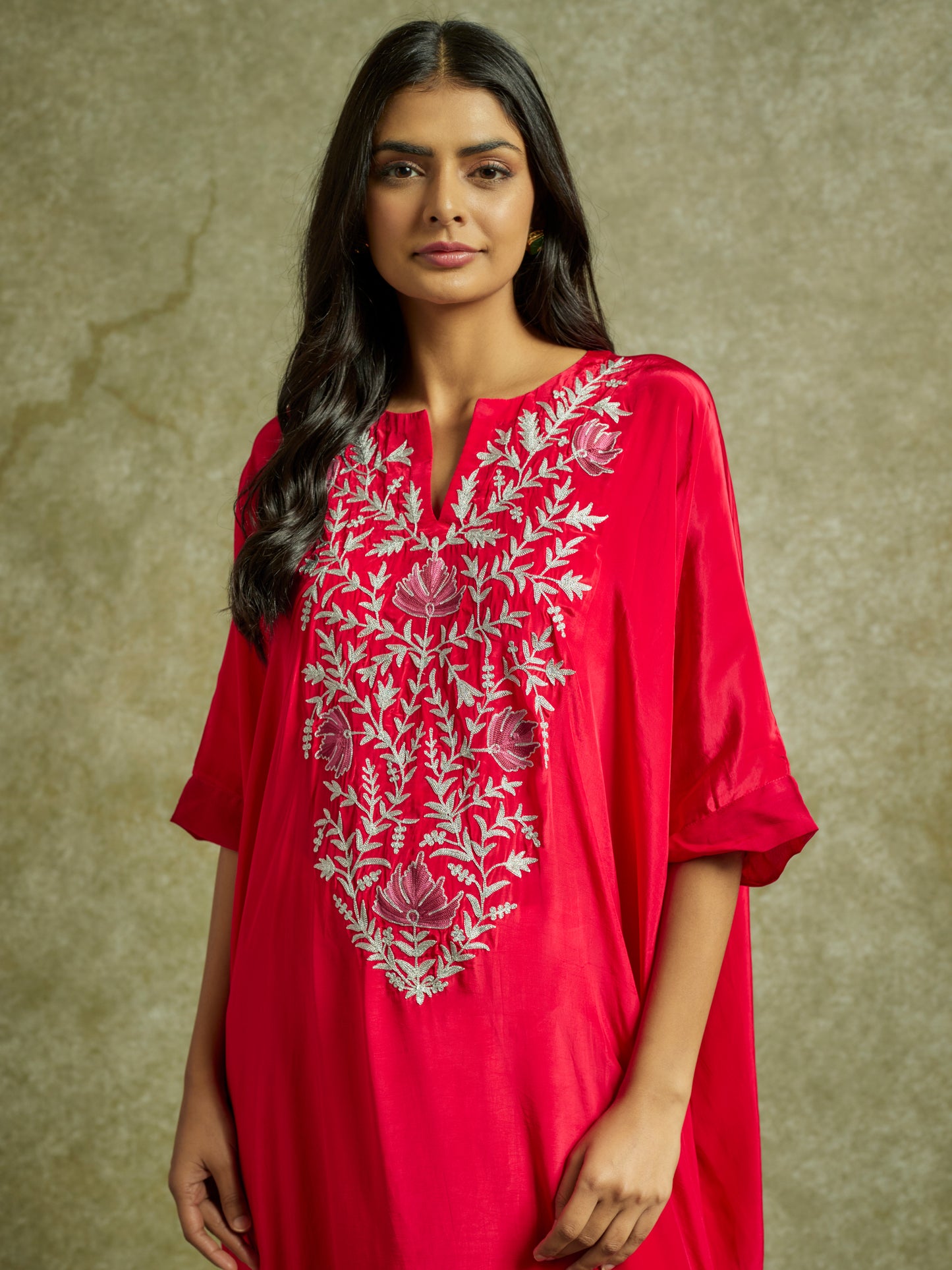 Gul Hot Pink Kaftan Set