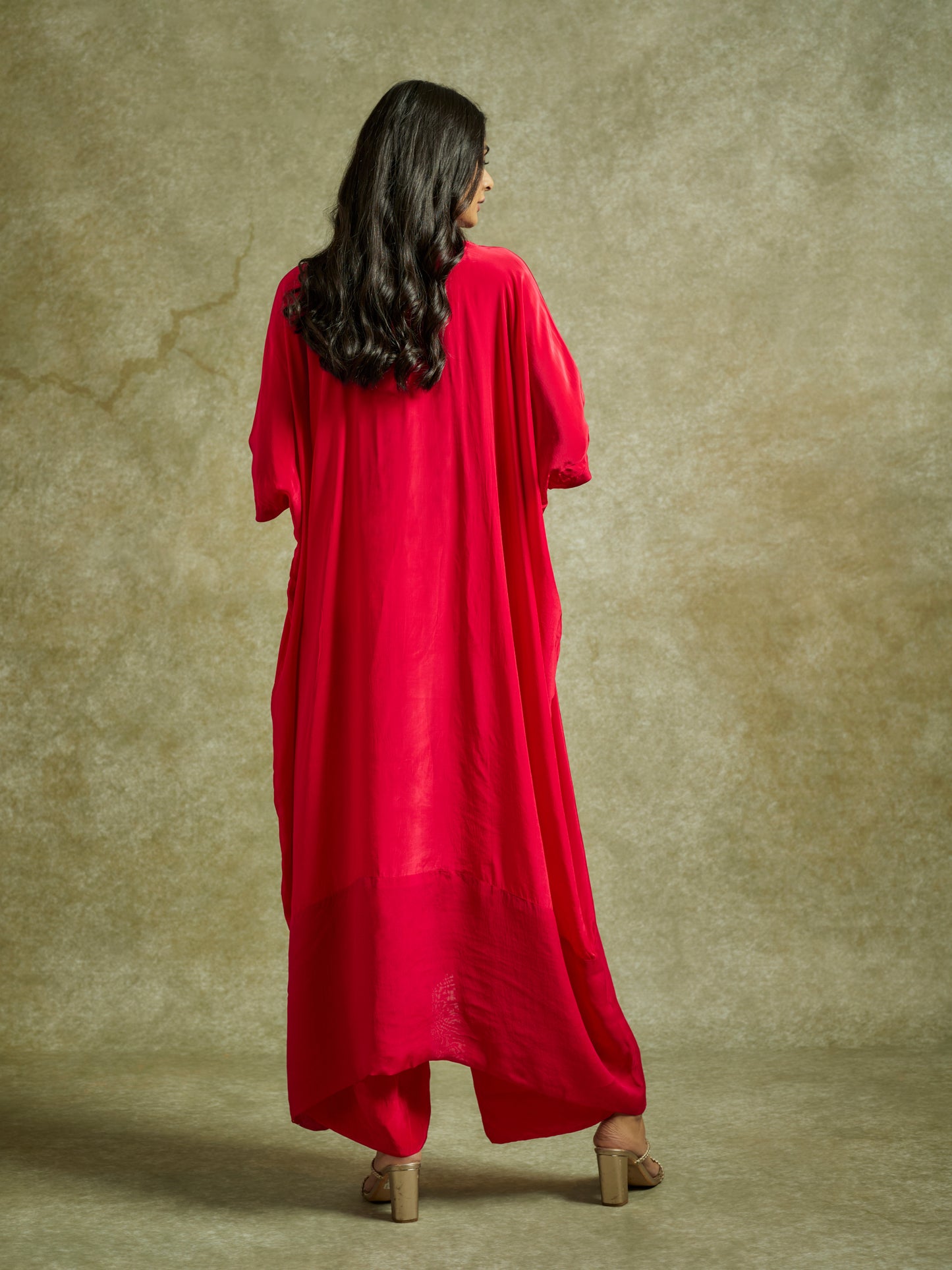 Gul Hot Pink Kaftan Set