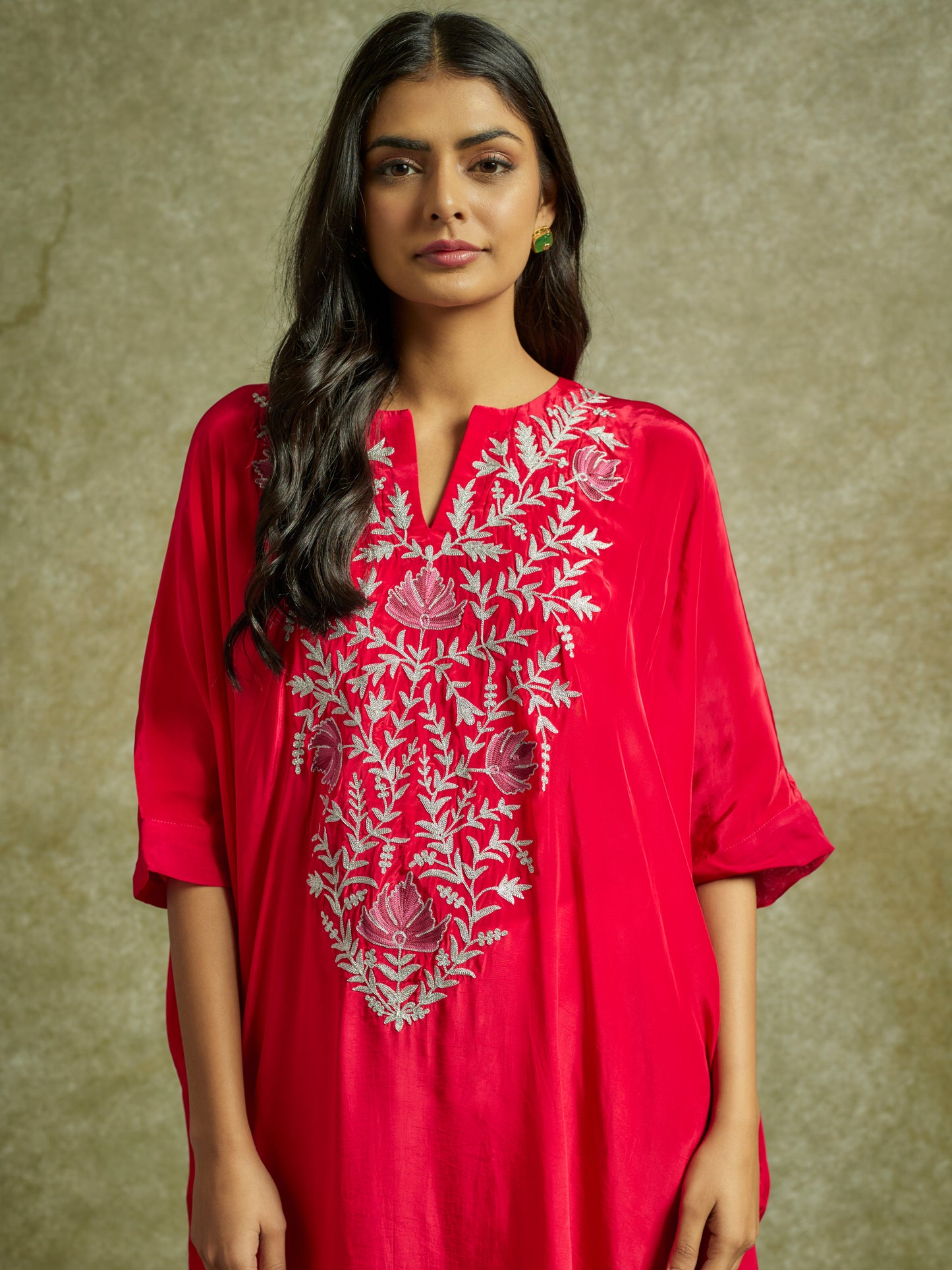 Gul Hot Pink Kaftan Set