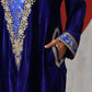 Makhmal Royal Blue Velvet Pheran Set