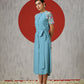 Bahaar Turkish Blue Dress