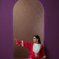 Jashn Pink & Blue Pheran Set
