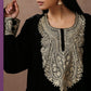 Makhmal Black Pheran Set
